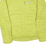 THE NORTH FACE Mens Yellow Lightweight Insulated Jacket M Polyester Blend Zip