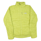 THE NORTH FACE Mens Yellow Lightweight Insulated Jacket M Polyester Blend Zip