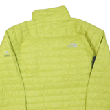 THE NORTH FACE Mens Yellow Lightweight Insulated Jacket M Polyester Blend Zip