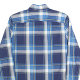 TOMMY HILFIGER Mens Blue Check Shirt S Classic Cotton Button Down Casual
