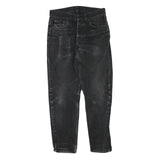 CARHARTT Womens Regular Fit Black Denim Relaxed Straight Jeans W30 L28 Zip