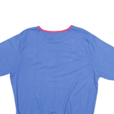 KORET Womens Blue Cotton Blend Embroidered Crew Neck XL Casual Sweatshirt