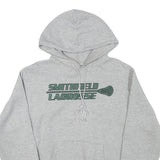 CHAMPION Mens Grey Smithfield Lacrosse Hoodie S Cotton Blend Pullover