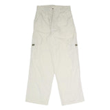 HERE & THERE Womens Polyester Blend Beige Regular Cargo Trousers W28 L30 Casual