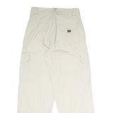 HERE & THERE Womens Polyester Blend Beige Regular Cargo Trousers W28 L30 Casual