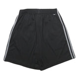 ADIDAS Mens Black Sports Shorts M W28 Polyester Three Stripes Casual Gym