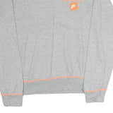 NIKE Mens Grey Sweatshirt Just Do It Crew Neck M Lightweight Cotton Pullover