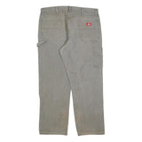 DICKIES Mens Regular Fit Grey Cotton Blend Jeans W36 L32 Workwear Classic
