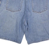 CZ BASICS Mens Shorts Blue Denim XL W38 Casual Cotton Blend Relaxed Fit