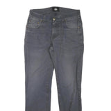 DICKIES Mens Cotton Blend Blue Regular Straight Trousers W32 L34 Workwear Zip