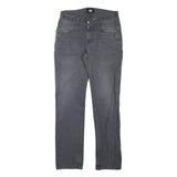 DICKIES Mens Cotton Blend Blue Regular Straight Trousers W32 L34 Workwear Zip