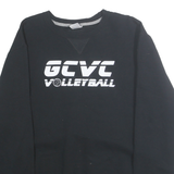 RUSSELL ATHLETIC Mens Black GCVC Volleyball Crew Neck L Cotton Sweatshirt