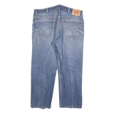 LEVI'S 505 Mens Jeans Blue Regular Straight Denim Medium W40 L27 Classic Zip