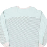 Womens Blue & White Alaska Graphic Crew Neck Sweatshirt M Casual Cotton