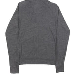 NIKE Womens Grey Hoodie S Full Zip Cotton Blend Casual Sweatshirt