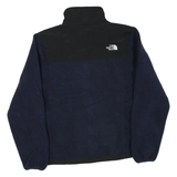 THE NORTH FACE Womens Navy & Black Fleece Jacket M Polyester Blend Zip Outdoor