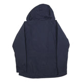 COLUMBIA Womens Navy Blue Outdoor Jacket XL Polyester Blend Zip Hooded Plain