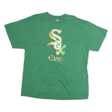 GENUINE MERCHANDISE Mens Green XL Graphic T-Shirt Short Sleeve Crew Neck Vintage