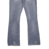 GUESS Womens Regular Blue Denim Jeans W29 L32 Embroidered Pockets Zip Closure