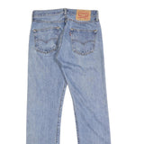 LEVI'S 501 Mens Jeans Blue Regular Straight Denim Light W29 L32 Classic Button