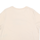 LEVI'S Womens Cream Blue Logo Graphic T-Shirt XL Short Sleeve Crew Neck Casual