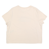 LEVI'S Womens Cream Blue Logo Graphic T-Shirt XL Short Sleeve Crew Neck Casual