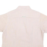 COLUMBIA Womens Cream & Pink Check Shirt XL Outdoor Casual Cotton Blend