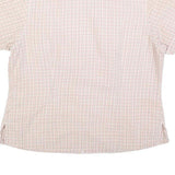 COLUMBIA Womens Cream & Pink Check Shirt XL Outdoor Casual Cotton Blend