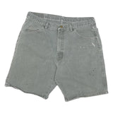 WRANGLER Mens Grey Casual Cotton Blend L W36 Relaxed Fit Shorts
