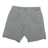 WRANGLER Mens Grey Casual Cotton Blend L W36 Relaxed Fit Shorts