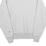 CHAMPION REVERSE WEAVE Mens Grey Half Zip Sweatshirt S Cotton Blend Casual