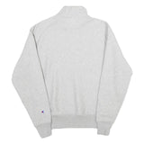 CHAMPION REVERSE WEAVE Mens Grey Half Zip Sweatshirt S Cotton Blend Casual