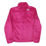 THE NORTH FACE Womens Pink Jacket S Polyester Blend Fleece Zip Casual Outdoor