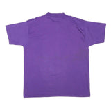 THE BEST Mens Purple Graphic T-Shirt XL Short Sleeve Crew Neck Casino Print