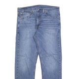 LEVI'S 505 Mens Jeans Blue Regular Straight Denim Medium W36 L32 Classic Style