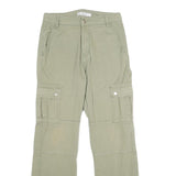 SEE SEE Womens Cotton Khaki Regular Cargo Trousers W28 L30 Utility Casual