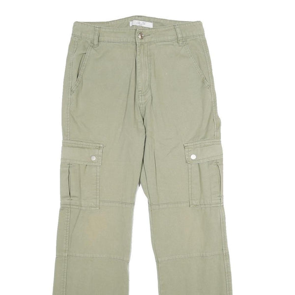 SEE SEE Womens Cotton Khaki Regular Cargo Trousers W28 L30 Utility Casual