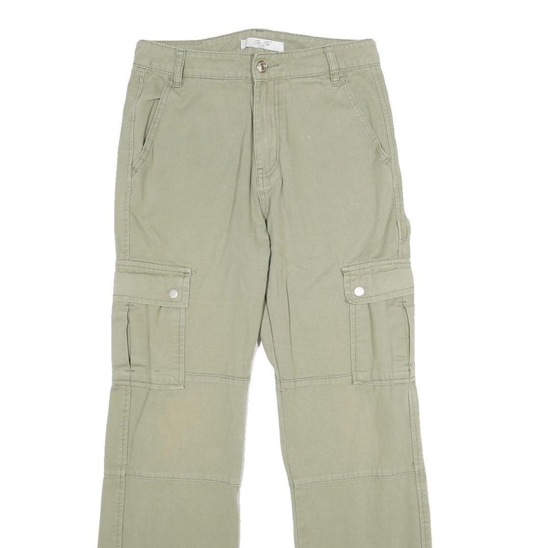 SEE SEE Womens Cotton Khaki Regular Cargo Trousers W28 L30 Utility Casual