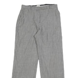 ARMANI COLLEZIONI Womens Wool Blend Grey Relaxed Straight Trousers W28 L30