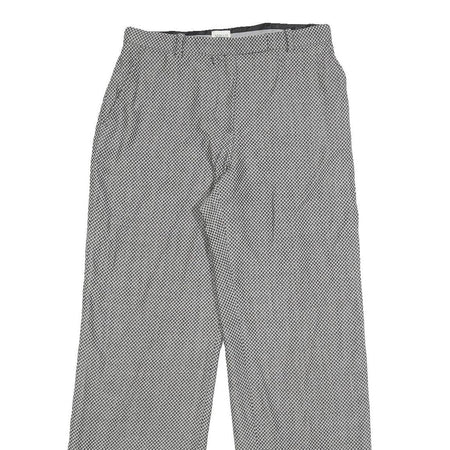 ARMANI COLLEZIONI Womens Wool Blend Grey Relaxed Straight Trousers W28 L30