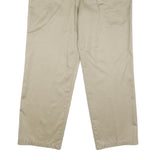 DOCKERS Womens Beige Regular Fit Straight Leg Cotton Blend Trousers W36 L30