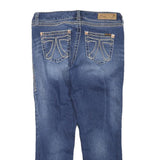 7 FOR ALL MANKIND Womens Regular Fit Blue Denim Jeans W32 L26 Stylish Comfort