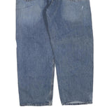 CARHARTT Mens Blue Regular Straight Denim W40 L30 Workwear Cotton Blend Zip