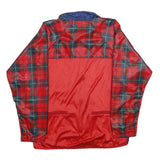 CASTELLI Mens Blue & Red Cycling Jacket L Polyester Blend Plaid Zip