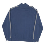 TOMMY HILFIGER Mens Blue Patterned Pullover Crew Neck Basic Knit XL Zip Jumper
