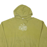 URBAN OUTFITTERS Mens Green Floral Print Pullover Hoodie 3XL Cotton Blend Casual