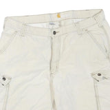 CARHARTT Mens Shorts Beige Cargo Relaxed Fit L W38 Durable Cotton Blend