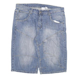 JOHN BAMER Mens Blue Cotton Blend Denim Casual Shorts 3XL W40 Lightweight