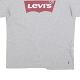 LEVI'S Mens Grey Red Graphic T-Shirt M Short Sleeve Crew Neck Cotton Casual