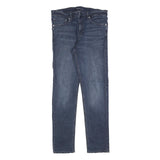 CALVIN KLEIN JEANS Mens Blue Slim Skinny Denim W33 L32 Zip Cotton Blend Stretch